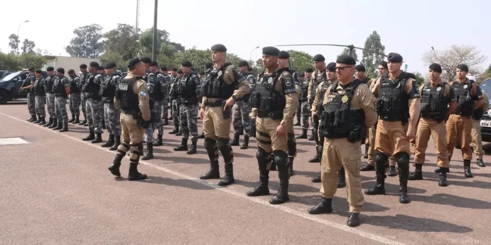 Operação em Ponta Grossa envolve dezenas de policiais