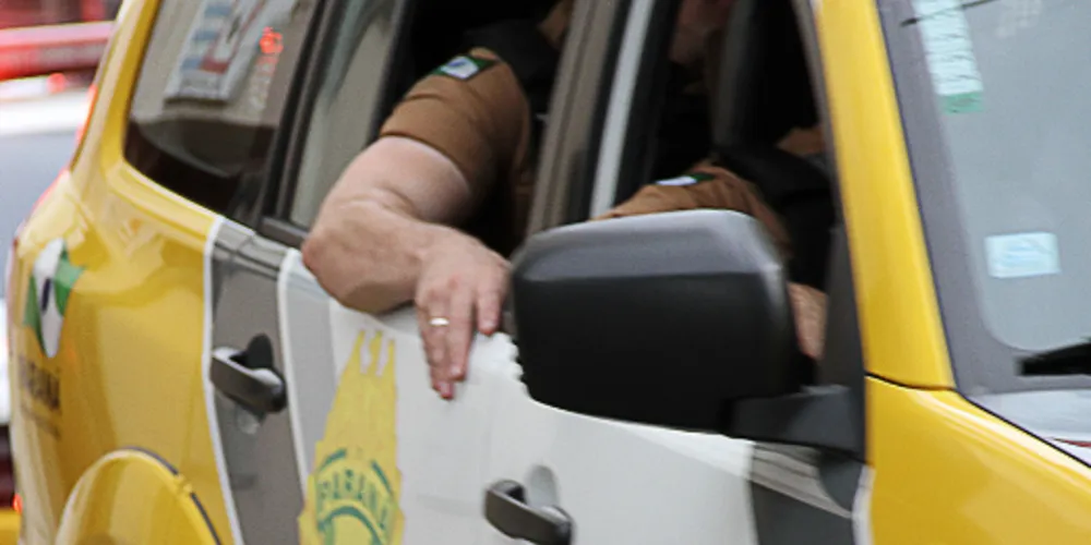 Equipe policial realizou patrulhamento em busca do suspeito do furto da bolsa