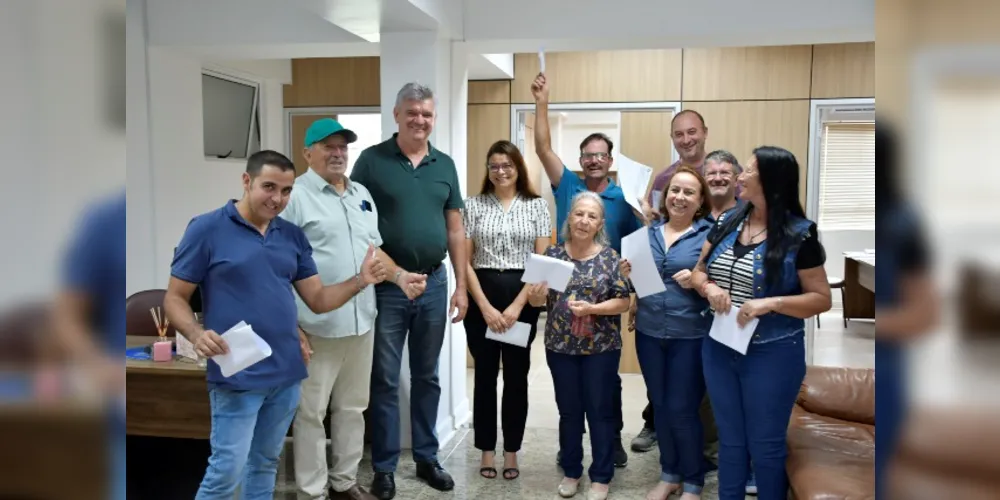 Os ganhadores foram recebidos pelo prefeito José Sloboda nessa quinta (30).