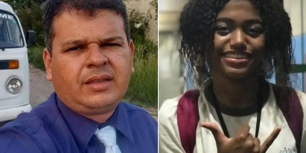 O pastor Edmilson e a adolescente Hendiel