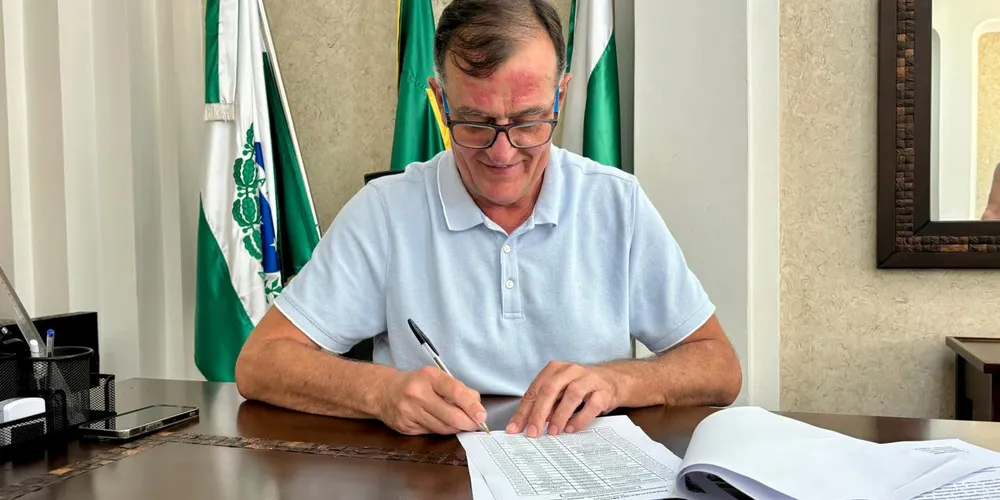 O prefeito Rildo Leonardi assinou a autorização para o pagamento