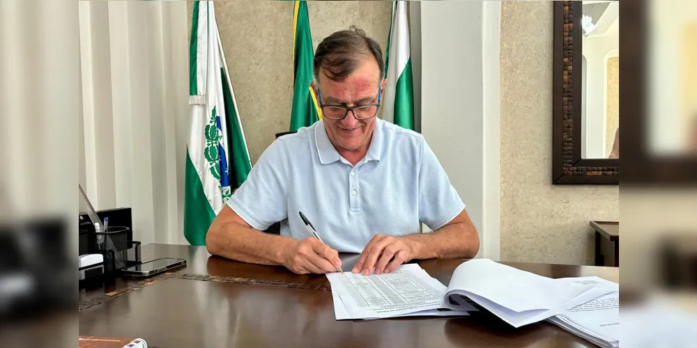 O prefeito Rildo Leonardi assinou a autorização para o pagamento