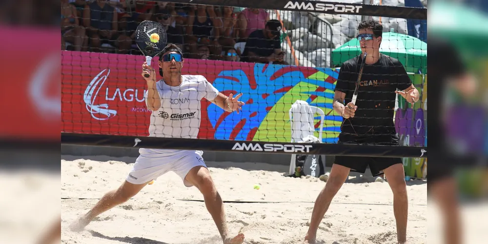 Jogos do Circuito Mundial de Beach Tennis integraram programação esportiva do Verão Maior Paraná