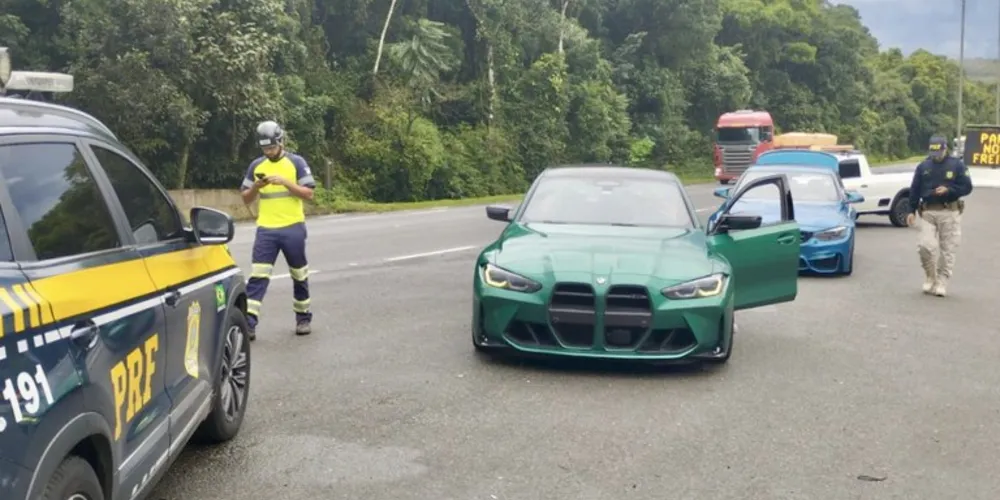 PRF conseguiu abordar os dois motoristas na unidade da PRF em Tijucas do Sul, na BR-376