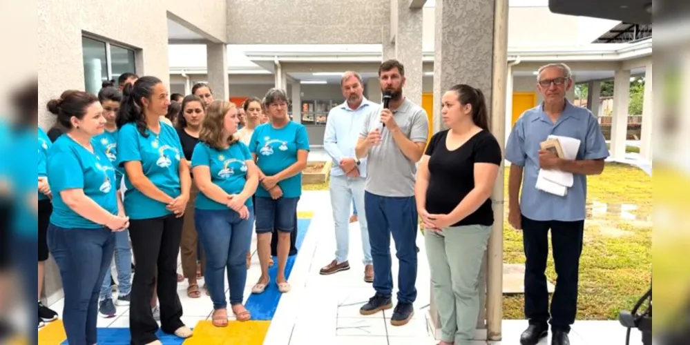 O vice-prefeito Maurinho Paluch e o ex-prefeito Luiz Everaldo Zak estiveram presentes.