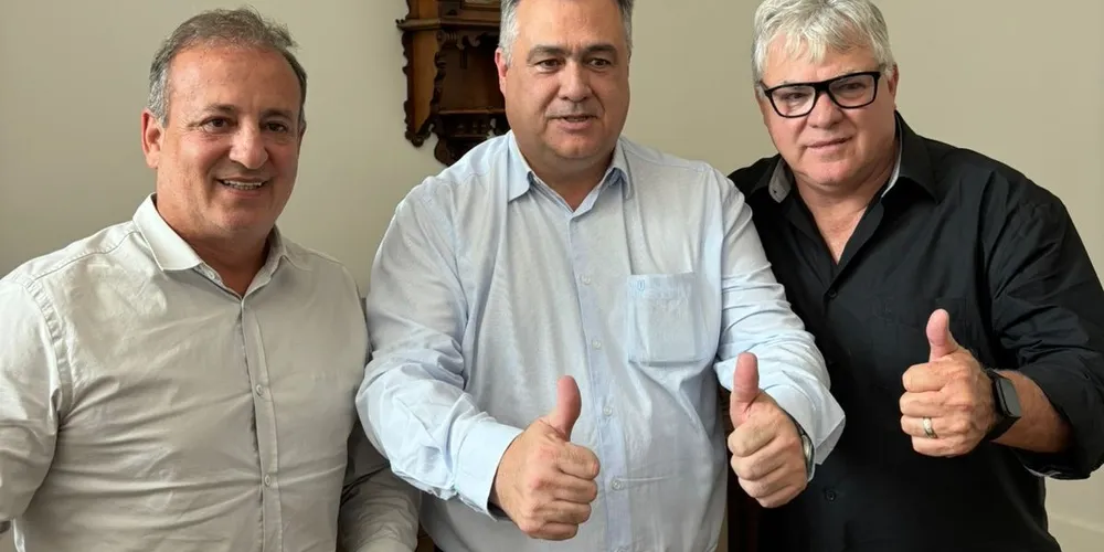 Moacyr Fadel, Beto Preto e Altamir Sanson estiveram reunidos em Curitiba