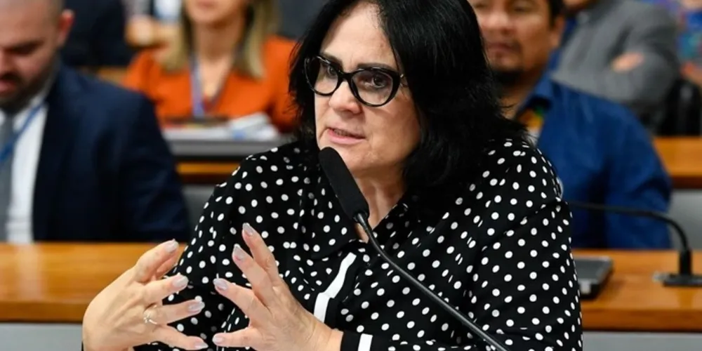 O vídeo editado foi compartilhado pela senadora Damares