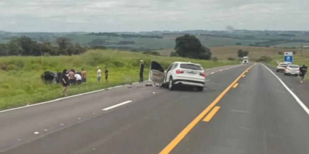 Acidente aconteceu no KM 180 da rodovia, no sentido Curitiba