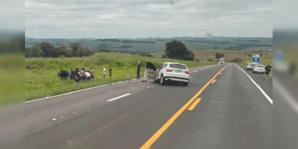 Acidente aconteceu no KM 180 da rodovia, no sentido Curitiba