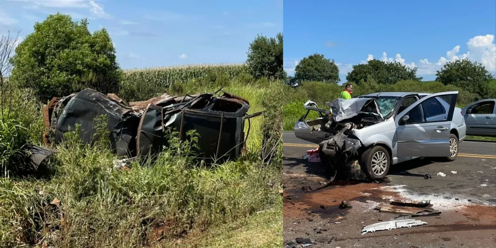 Acidente aconteceu no KM 378, no sentido Cascavel - Guarapuava