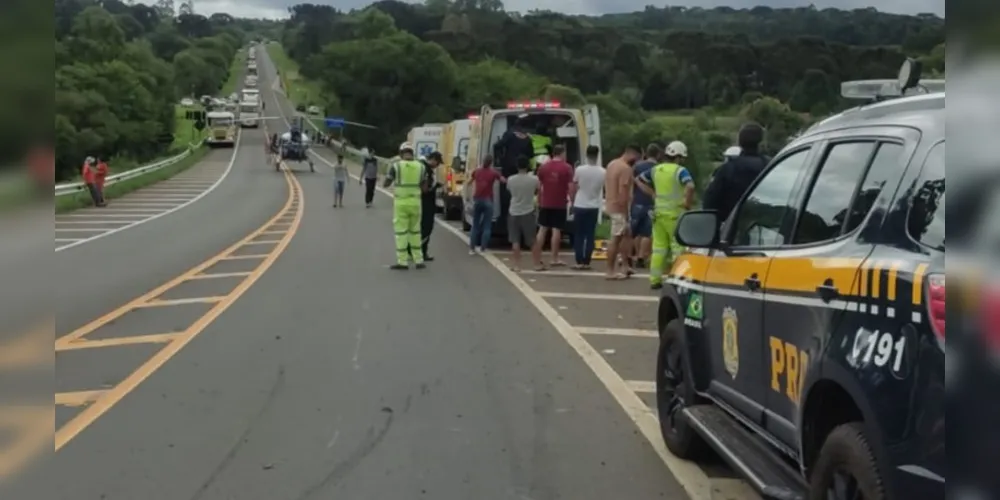 Acidente aconteceu no KM 236 da rodovia