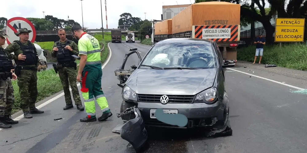 Acidente aconteceu no acesso à PR-151