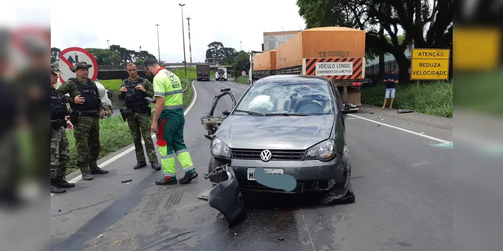 Acidente aconteceu no acesso à PR-151