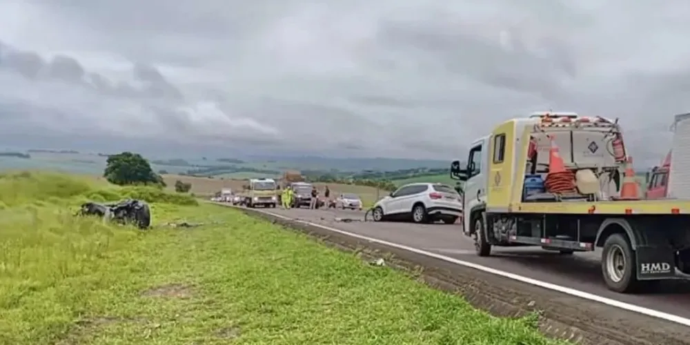 Acidente aconteceu no KM 180 da BR-277, em Palmeira