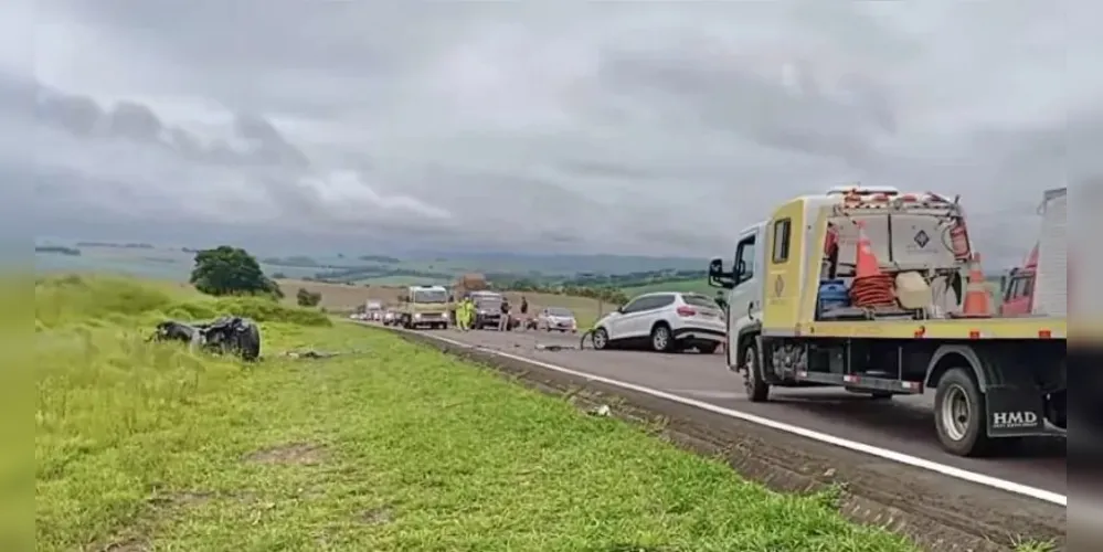 Acidente aconteceu no KM 180 da BR-277, em Palmeira