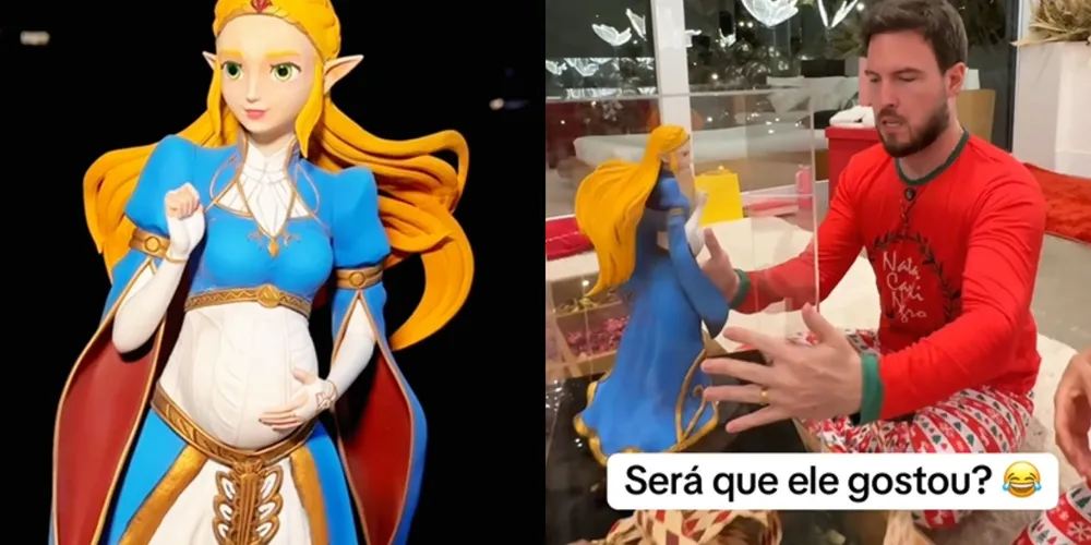 Presente foi entregue ao influenciador na noite de Natal