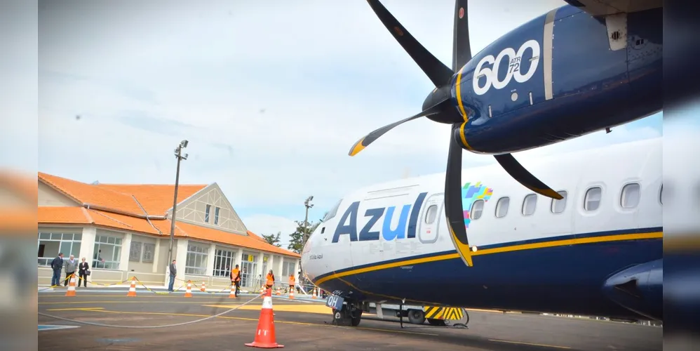 Azul deixará de realizar voos em Ponta Grossa a partir de 10 de março