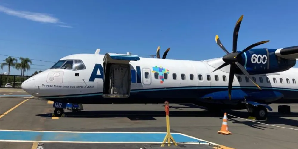 Aviões da Azul deixarão de voar em Ponta Grossa e mais 15 cidades brasileiras