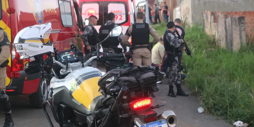 Várias autoridades estiveram no local da ocorrência