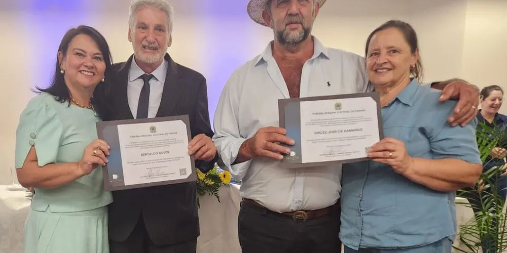 A diplomação aconteceu Câmara Municipal do município, nesta terça-feira (10)