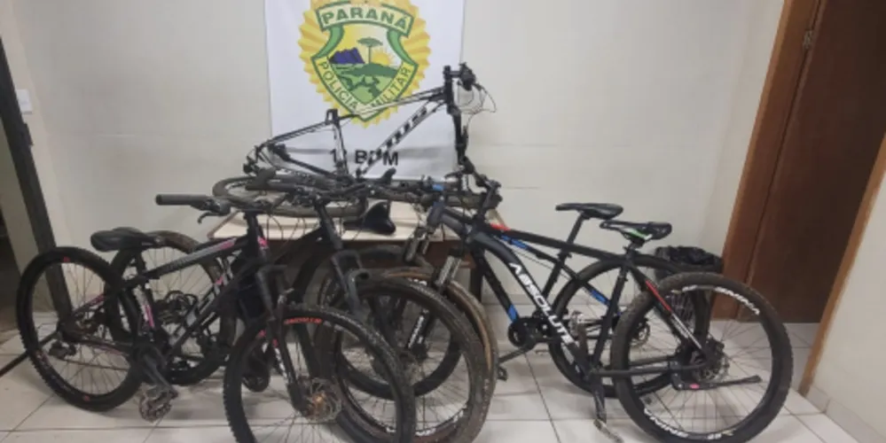 Polícia encontra 4 bicicletas com receptador e uma arma de fogo
