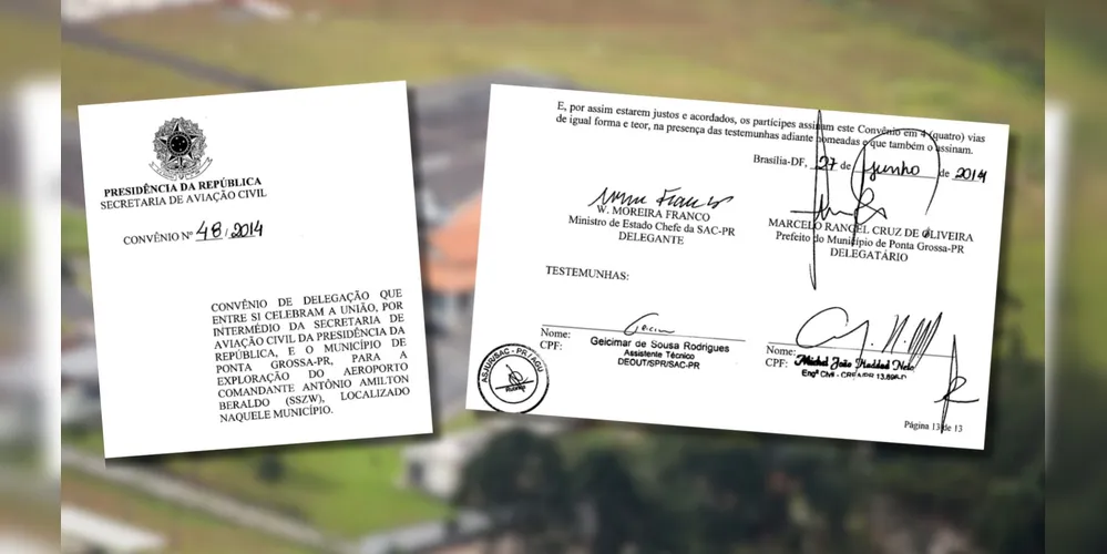 Documento diz respeito a exploração do Aeroporto Sant'Ana