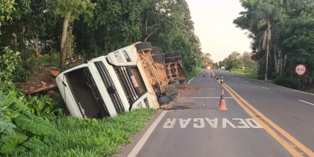 Acidente aconteceu no KM 241 da PR-090