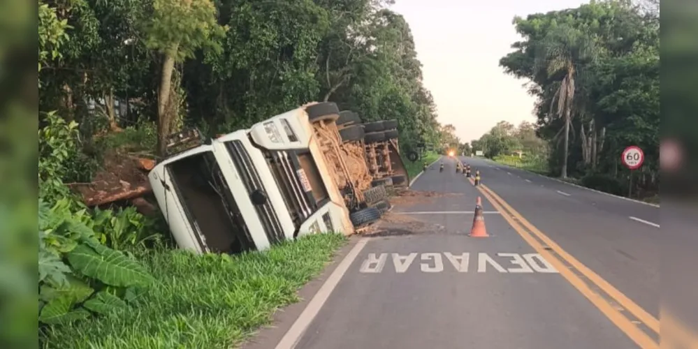 Acidente aconteceu no KM 241 da PR-090