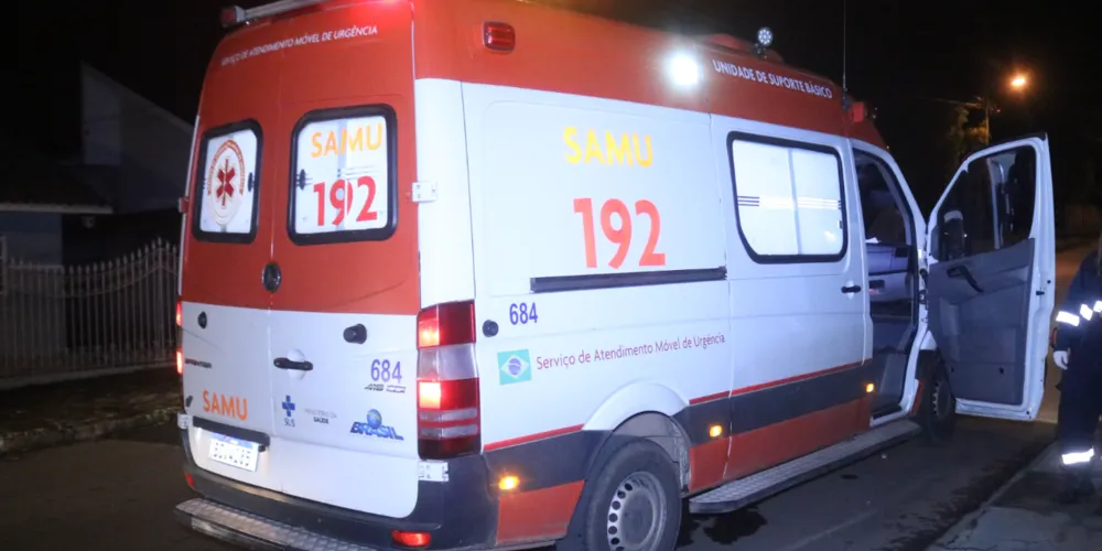 Vítima foi socorrida pelo SAMU
