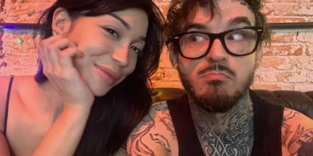 Maria Watanabe com seu ex-namorado, PC Siqueira