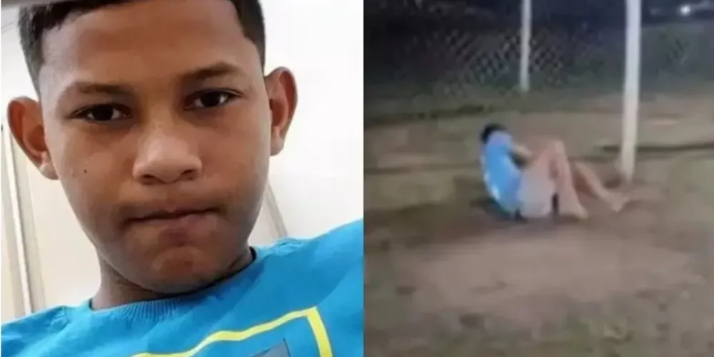 Edson, de 16 anos, morreu após levar bolada no peito durante uma disputa de pênaltis em Maués (AM)