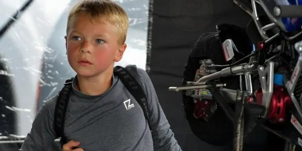 Sid Veijer, de 7 anos, morreu após sofrer acidente de moto