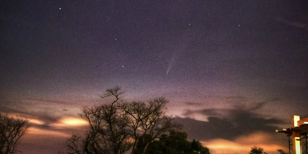 Fotografia foi feita no fim da tarde do último domingo (26)