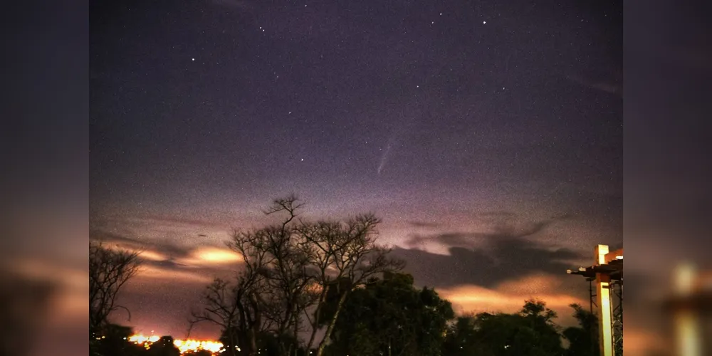 Fotografia foi feita no fim da tarde do último domingo (26)