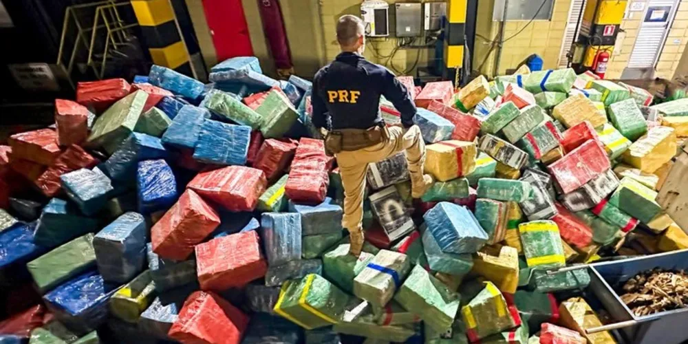 Em 2024, foram apreendidas mais de 284 toneladas de entorpecentes