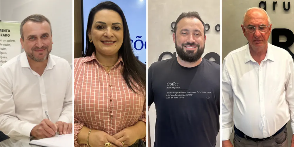 Irani Barros, Elisangela Pedroso, Henrique Carneiro e Dr. Reinaldo Cardoso compõem a chapa