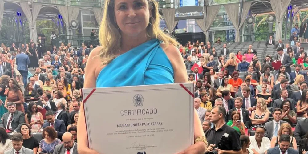Mariantonieta Pailo Ferraz é a presidente da OAB-PG