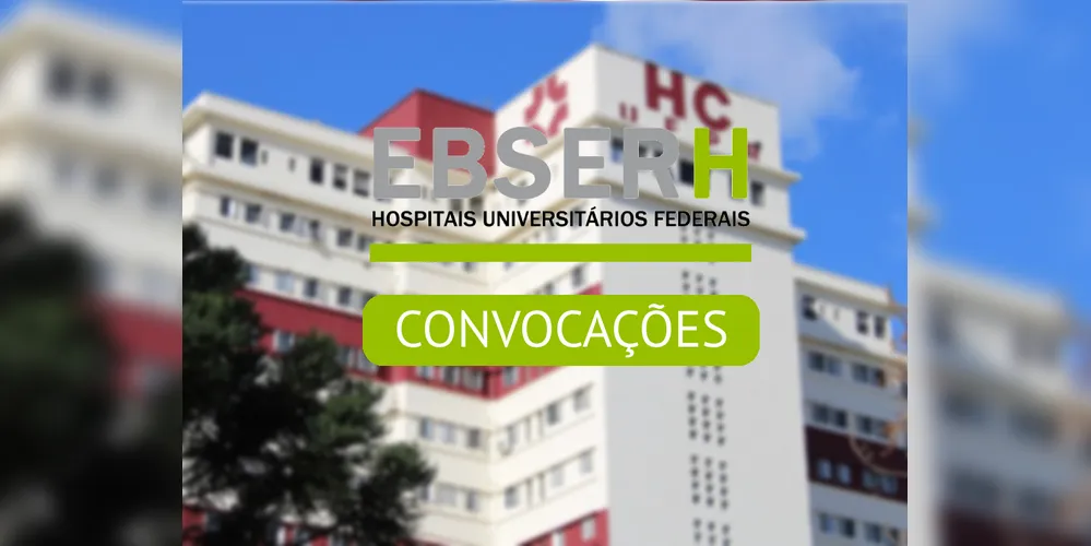 No Paraná, as vagas serão ofertadas para o Complexo do Hospital de Clínicas da Universidade Federal do Paraná