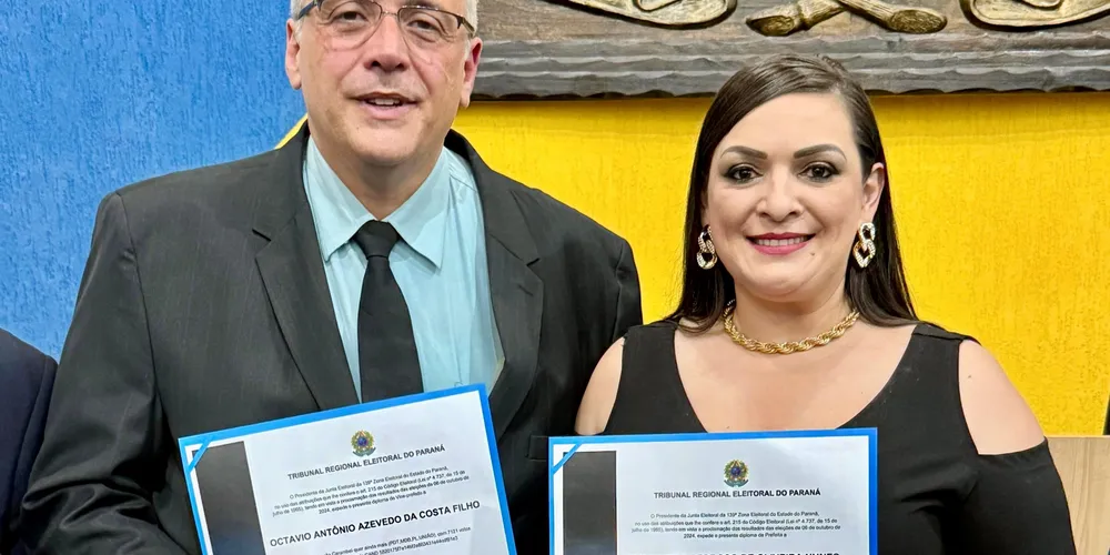 A prefeita reeleita de Carambeí, Elisangela Pedroso (PL), foi diplomada nesta sexta-feira (06)