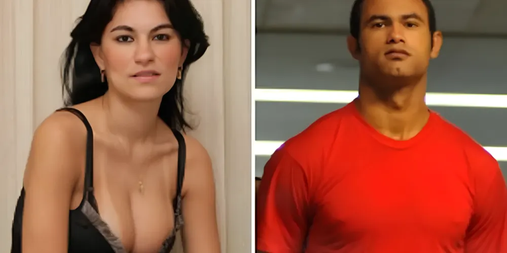 À esquerda Eliza Samudio e à direita o ex-goleiro Bruno, condenado como mandante do crime