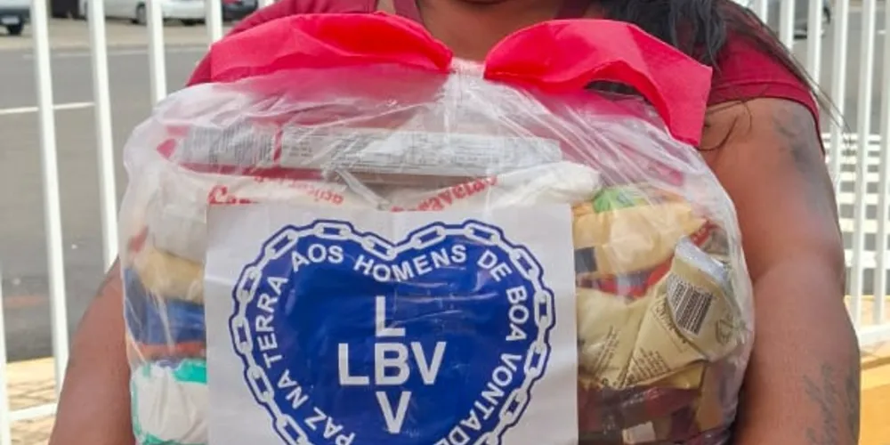 Em Ponta Grossa, ao todo, foram distribuídas mais de 1 tonelada de doações