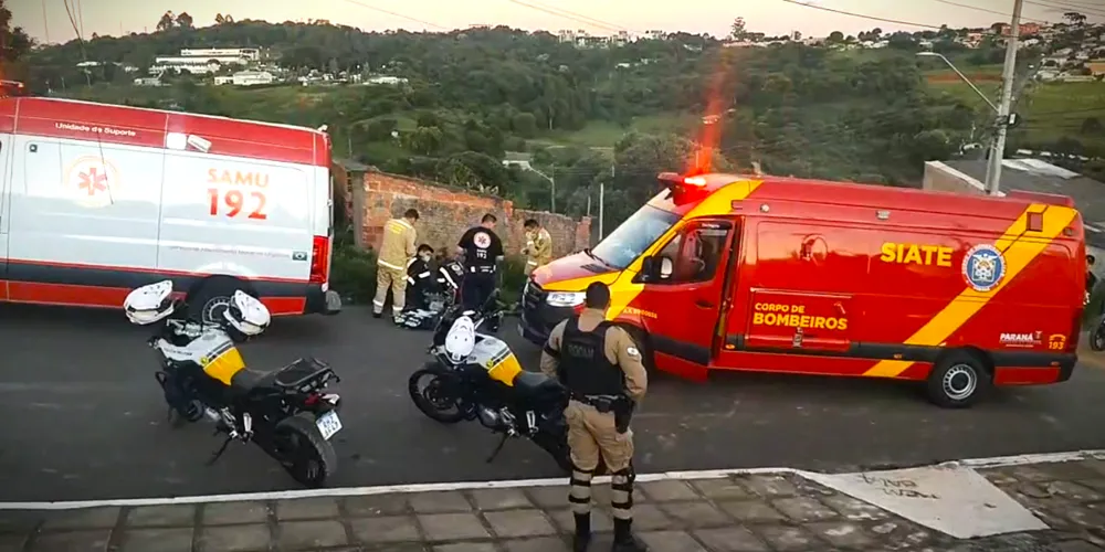 Autoridades de segurança e de socorro estão realizando os atendimentos