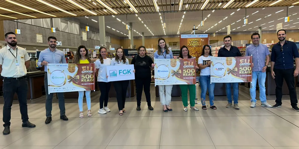 Dez pessoas foram sorteadas com vales-compras na campanha ‘Castro, Apaixone-se por esta terra’ após a Black Week realizada na última semana de novembro