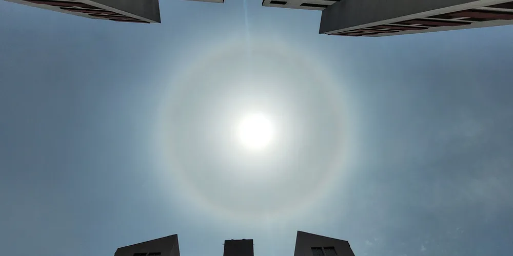 Fenômeno pode ser visto na região central de Ponta Grossa