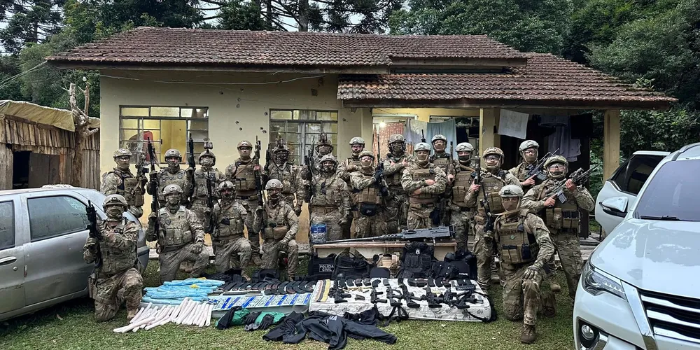Veja imagens e vídeos do local do confronto com seis mortes em Ponta Grossa