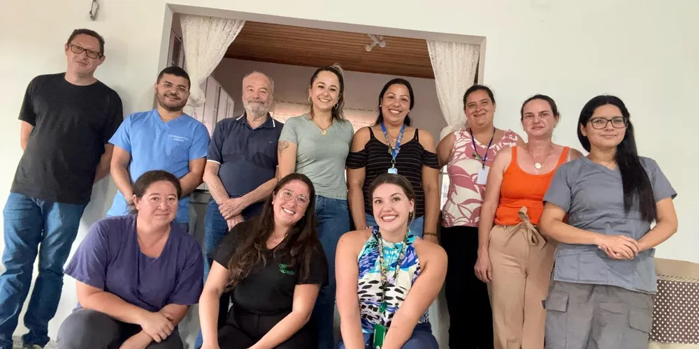 Equipes do CimSaúde e da Saúde de Porto Amazonas se reuniram nessa segunda-feira (17).
