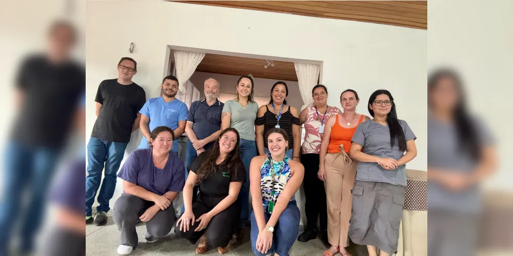 Equipes do CimSaúde e da Saúde de Porto Amazonas se reuniram nessa segunda-feira (17).