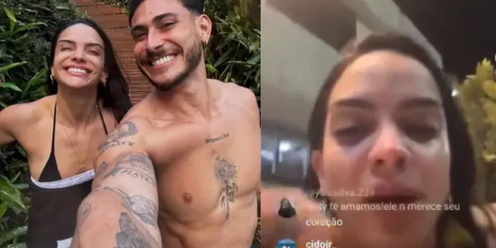 A jogadora gravou stories compartilhando que havia decidido fazer uma visita surpresa ao parceiro