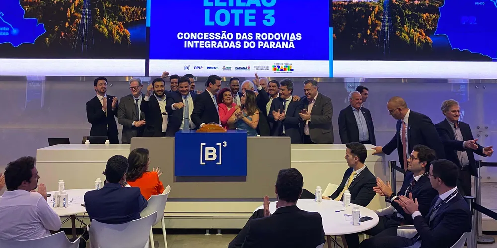 Leilão aconteceu na B3, a Bolsa de Valores do Brasil