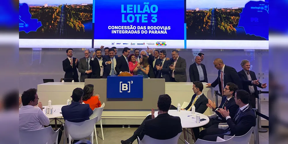 Leilão aconteceu na B3, a Bolsa de Valores do Brasil